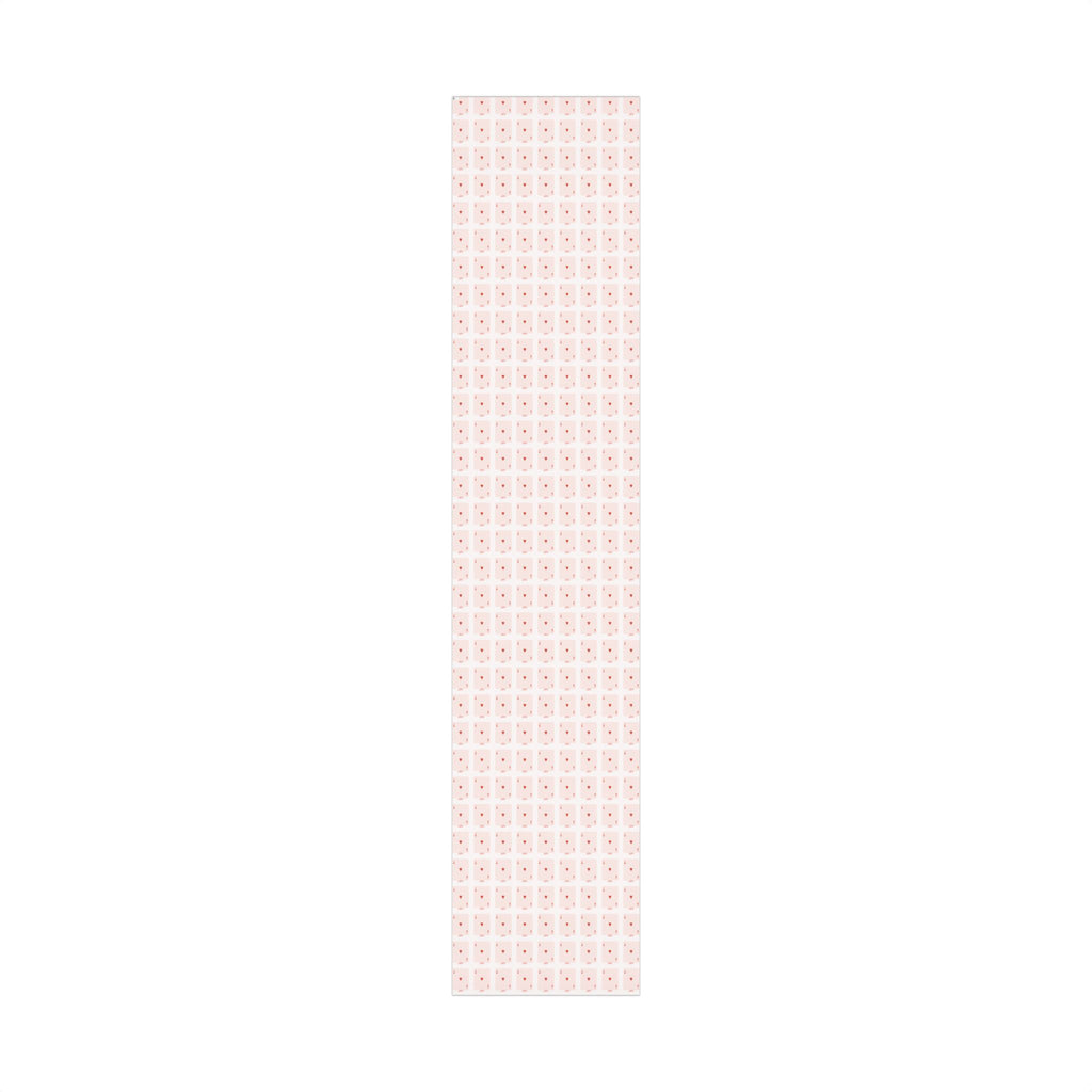Valentine Heart Playing Cards happy Birthday Gift Wrap — Romantic Pink Wrapping Paper