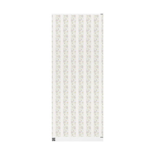 🎀 Cute Birthday Wrapping Paper Soft floral + bunny design with “Happy Birthday” detail